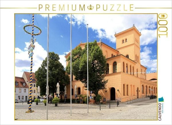 CALVENDO Puzzle Das Rathaus in Luckau in der Niederlausitz | 1000 Teile Lege-Größe 64 × 48 cm Foto-Puzzle für glückliche Stunden
