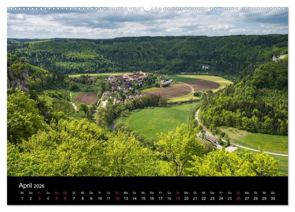 Produktbild: Das Donautal - Wanderparadies auf der Schw&auml;bischen Alb (Wandkalender 2026 DIN A2 quer), CALVENDO Monatskalender
