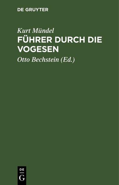 Produktbild: F&uuml;hrer durch die Vogesen