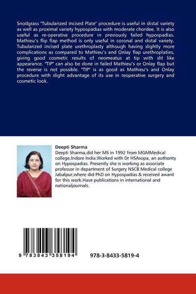 Produktbild: Snodgrass "Tubularized Incised Plate" urethroplasty for Hypospadias