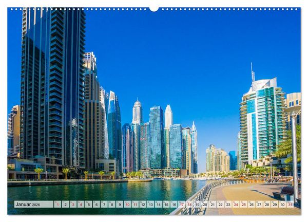 Produktbild: Dubai - Traumstadt der Scheichs (hochwertiger Premium Wandkalender 2026 DIN A2 quer), Kunstdruck in Hochglanz