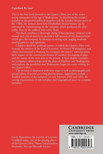 Produktbild: The Queen's Men and Their Plays