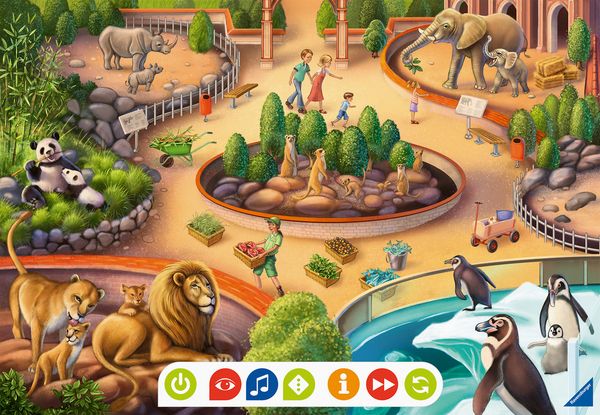 Ravensburger - tiptoi Puzzle für kleine Entdecker: Zoo, 2 x 12 Teile