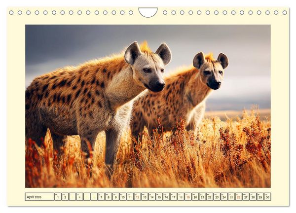 Produktbild: Afrikas Hy&auml;nen. Die kichernden Schatten der Savanne (Wandkalender 2026 DIN A4 quer), CALVENDO Monatskalender