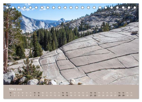 Produktbild: Yosemite, Entlang der Tioga Road (Tischkalender 2026 DIN A5 quer), CALVENDO Monatskalender