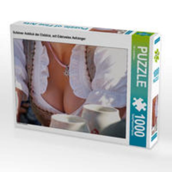 CALVENDO Puzzle Schöner Anblick der Einblick, mit Edelweiss Anhänger | 1000 Teile Lege-Größe 64x48cm Foto-Puzzle für glückliche Stunden