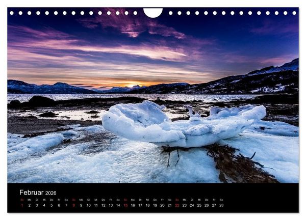 Produktbild: Norwegen, Landschaften in Schnee und Eis (Wandkalender 2026 DIN A4 quer), CALVENDO Monatskalender