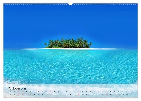Produktbild: S&uuml;dseetr&auml;ume. Paradiese im Pazifik (Wandkalender 2026 DIN A2 quer), CALVENDO Monatskalender