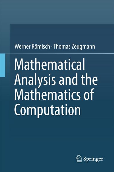 Produktbild: Mathematical Analysis and the Mathematics of Computation