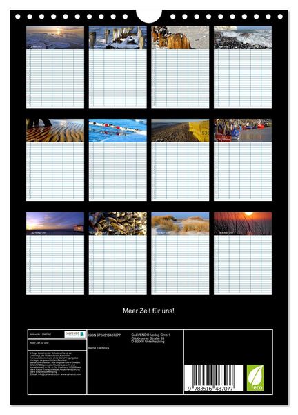 Produktbild: Meer Zeit f&uuml;r uns! (Wandkalender 2026 DIN A4 hoch), CALVENDO Monatskalender