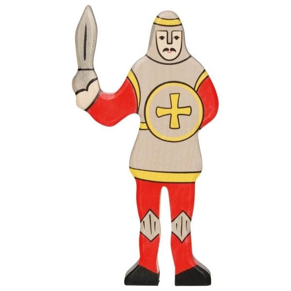 Ritter, kämpfend, rot