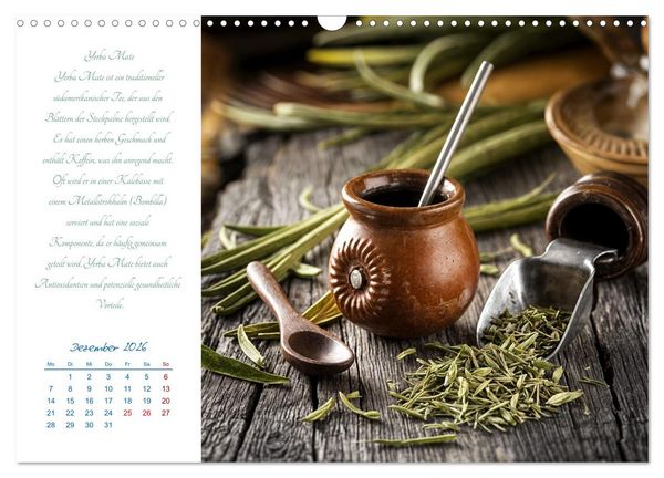 Produktbild: Ein&nbsp;Jahr&nbsp;in&nbsp;Tassen - Die Welt des Tees (Wandkalender 2026 DIN A3 quer), CALVENDO Monatskalender