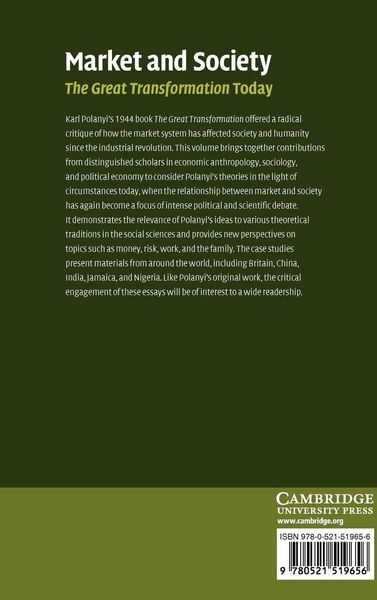 Produktbild: Market and Society