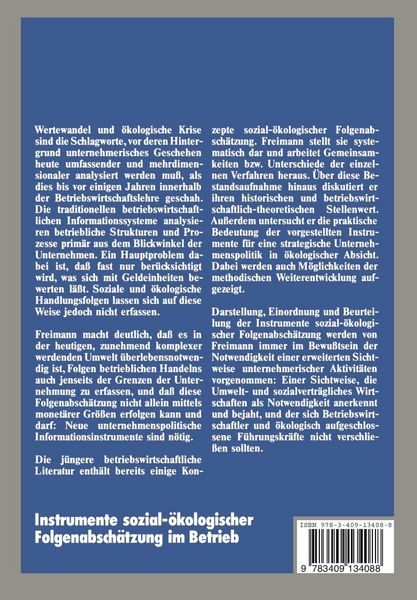 Produktbild: Instrumente sozial-&ouml;kologischer Folgenabsch&auml;tzung im Betrieb