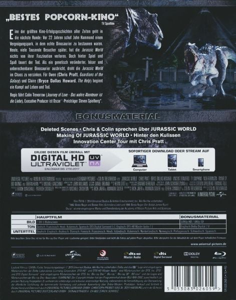 Produktbild: Jurassic World (inkl. Digital Ultraviolet)