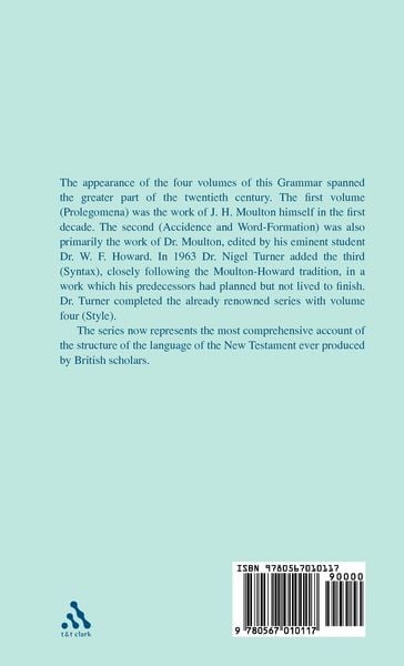 Produktbild: A Grammar of New Testament Greek
