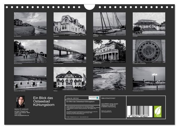 Produktbild: Ein Blick das Ostseebad K&uuml;hlungsborn (Wandkalender 2026 DIN A4 quer), CALVENDO Monatskalender