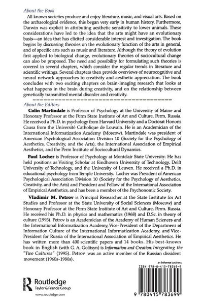 Produktbild: Evolutionary and Neurocognitive Approaches to Aesthetics, Creativity and the Arts