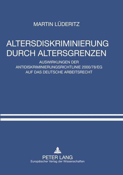 Produktbild: Altersdiskriminierung durch Altersgrenzen