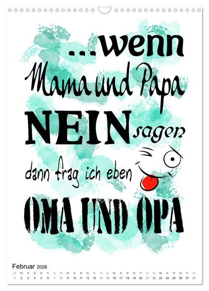Produktbild: Oma und Opa, die Helden unserer Kindheit (Wandkalender 2026 DIN A3 hoch), CALVENDO Monatskalender