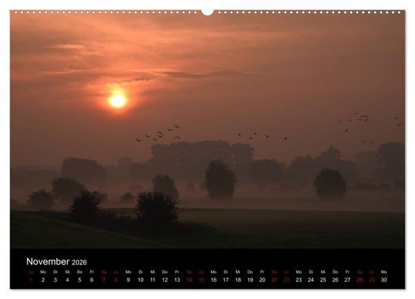 Produktbild: Niederrheinischer Himmel (Wandkalender 2026 DIN A2 quer), CALVENDO Monatskalender