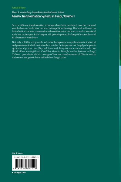 Produktbild: Genetic Transformation Systems in Fungi, Volume 1