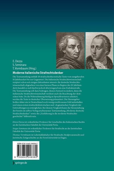 Produktbild: Moderne italienische Strafrechtsdenker