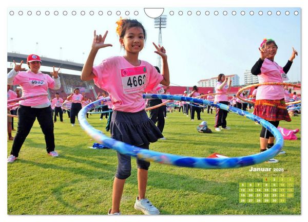 Produktbild: Hula-Hoop: Spa&szlig;, Sport und Fitness mit Hula Hoop Reifen (Wandkalender 2026 DIN A4 quer), CALVENDO Monatskalender