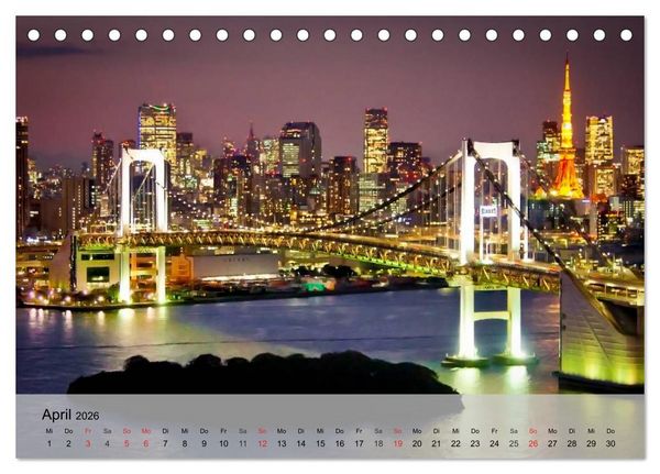 Produktbild: Japan. Zwischen Tradition und Moderne (Tischkalender 2026 DIN A5 quer), CALVENDO Monatskalender