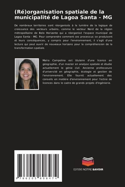 Produktbild: (R&eacute;)organisation spatiale de la municipalit&eacute; de Lagoa Santa - MG