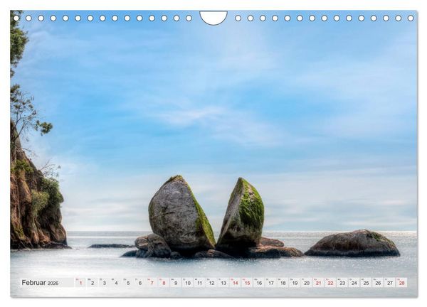 Produktbild: Neuseeland S&uuml;dinsel - Spektakul&auml;re Naturlandschaften im Kiwiland (Wandkalender 2026 DIN A4 quer), CALVENDO Monatskalender