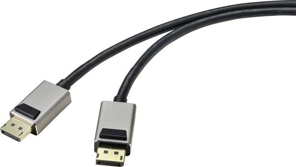Produktbild: SpeaKa Professional DisplayPort Anschlusskabel DisplayPort Stecker, DisplayPort Stecker 2.00 m Schwarz SP-9510456 8K UHD DisplayPort-Kabel
