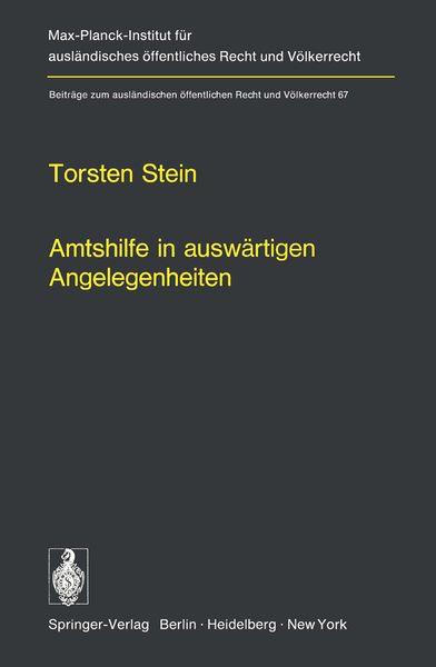 Produktbild: Amtshilfe in ausw&auml;rtigen Angelegenheiten