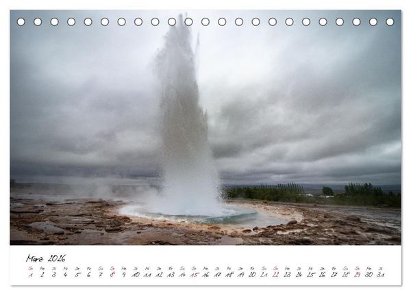 Produktbild: Das Vulkanische Erbe von Island (Tischkalender 2026 DIN A5 quer), CALVENDO Monatskalender