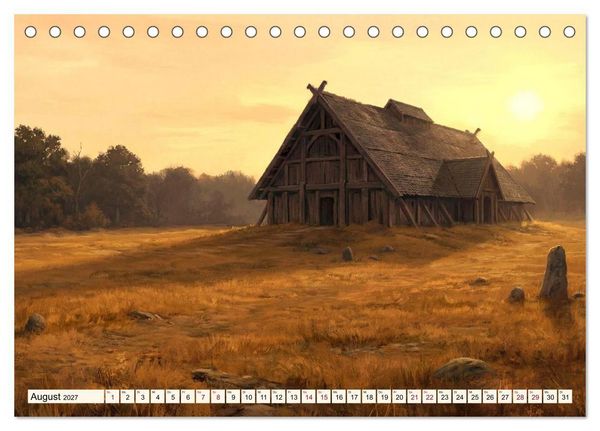 Produktbild: Welten der Literatur - Zw&ouml;lf Zust&auml;nde des Imagin&auml;ren (Tischkalender 2027 DIN A5 quer), CALVENDO Monatskalender
