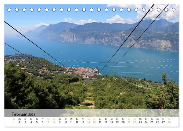 Produktbild: N&ouml;rdlicher Gardasee - Die Regionen um Limone und Malcesine (Tischkalender 2026 DIN A5 quer), CALVENDO Monatskalender
