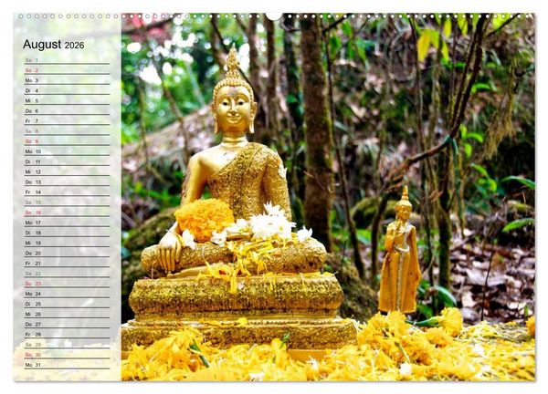 Produktbild: Mein Thailand - Geburtstagskalender (hochwertiger Premium Wandkalender 2026 DIN A2 quer), Kunstdruck in Hochglanz