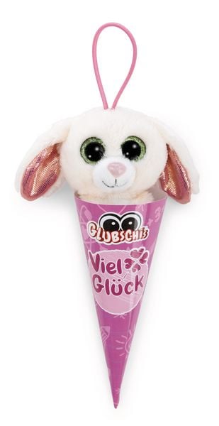 Produktbild: NICI - Schl&uuml;sselanh&auml;nger GLUBSCHIS Hase Chibbia 9cm mit Loop in Schult&uuml;te