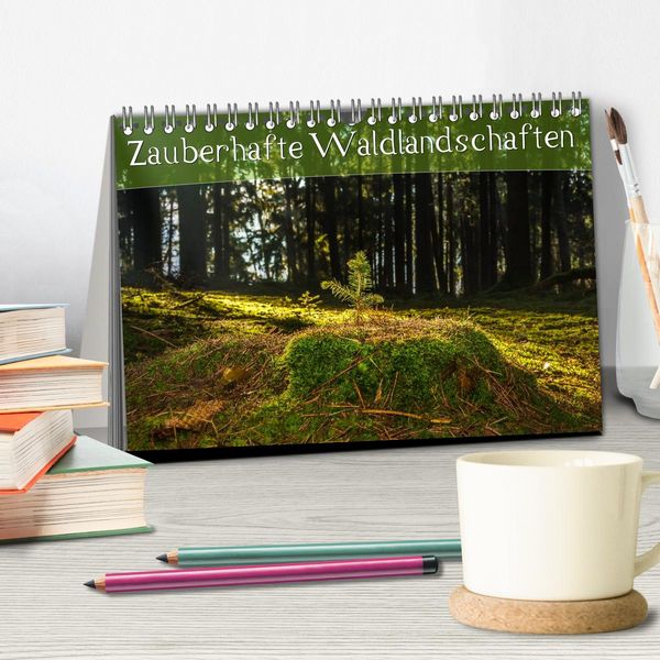 Produktbild: Zauberhafte Waldlandschaften (Tischkalender 2026 DIN A5 quer), CALVENDO Monatskalender