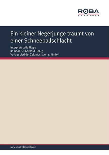 Produktbild: Ein kleiner Negerjunge tr&auml;umt von einer Schneeballschlacht