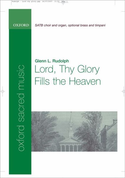 Produktbild: Lord Thy Glory Fills the Heaven