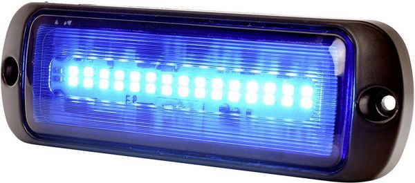 Produktbild: WAS Frontblitzer / Stra&szlig;enr&auml;umer W218 1471 12 V/DC, 24 V/DC &uuml;ber Bordnetz Aufbau, Schraubmontage Blau