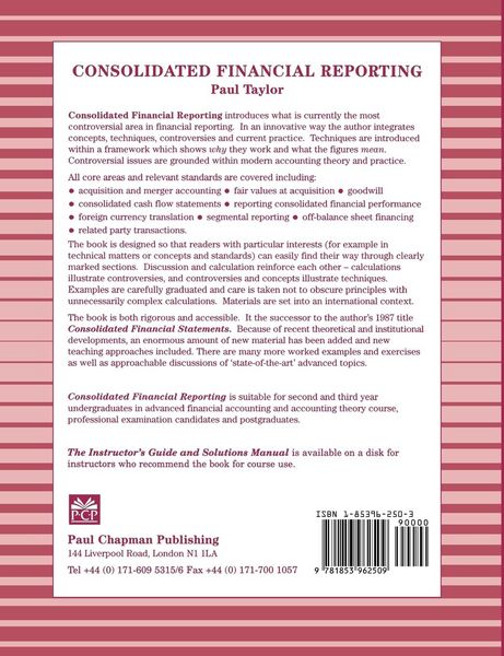 Produktbild: Consolidated Financial Reporting