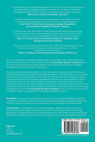 Produktbild: The Knowledge Manager's Handbook