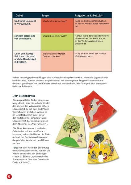 Produktbild: Vater unser. Ein Legekreis f&uuml;r den Religionsunterricht in 12 Bildern
