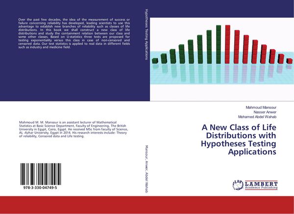 Produktbild: A New Class of Life Distributions with Hypotheses Testing Applications