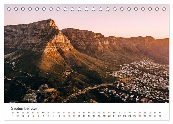Produktbild: Kapstadt - Die bezaubernde Stadt am Kap der guten Hoffnung. (Tischkalender 2026 DIN A5 quer), CALVENDO Monatskalender