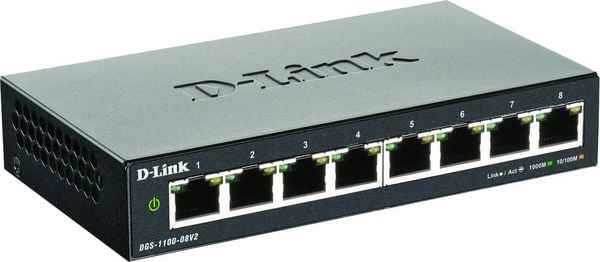 D-Link DGS-1100-08V2 Netzwerk Switch 8 Port 1 GBit/s