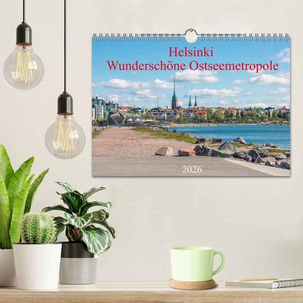 Produktbild: Helsinki - Wundersch&ouml;ne Ostseemetropole (Wandkalender 2026 DIN A4 quer), CALVENDO Monatskalender