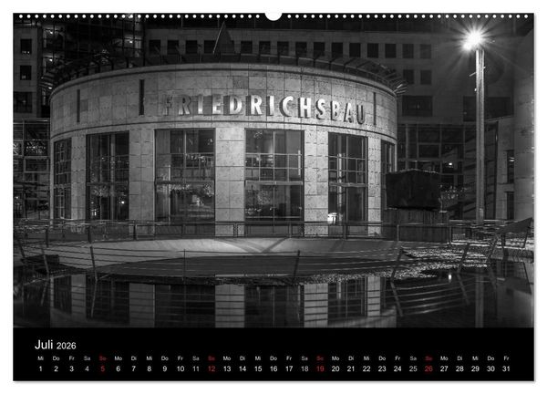 Produktbild: Stuttgart bei Nacht (hochwertiger Premium Wandkalender 2026 DIN A2 quer), Kunstdruck in Hochglanz